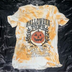Bella Canvas Halloween town orange Tie-Dye nightmare before Christmas size s